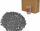 Simba Blox 104114549 – 500 szarych klocków plastikowych, kompatybilne – zdjęcie 2