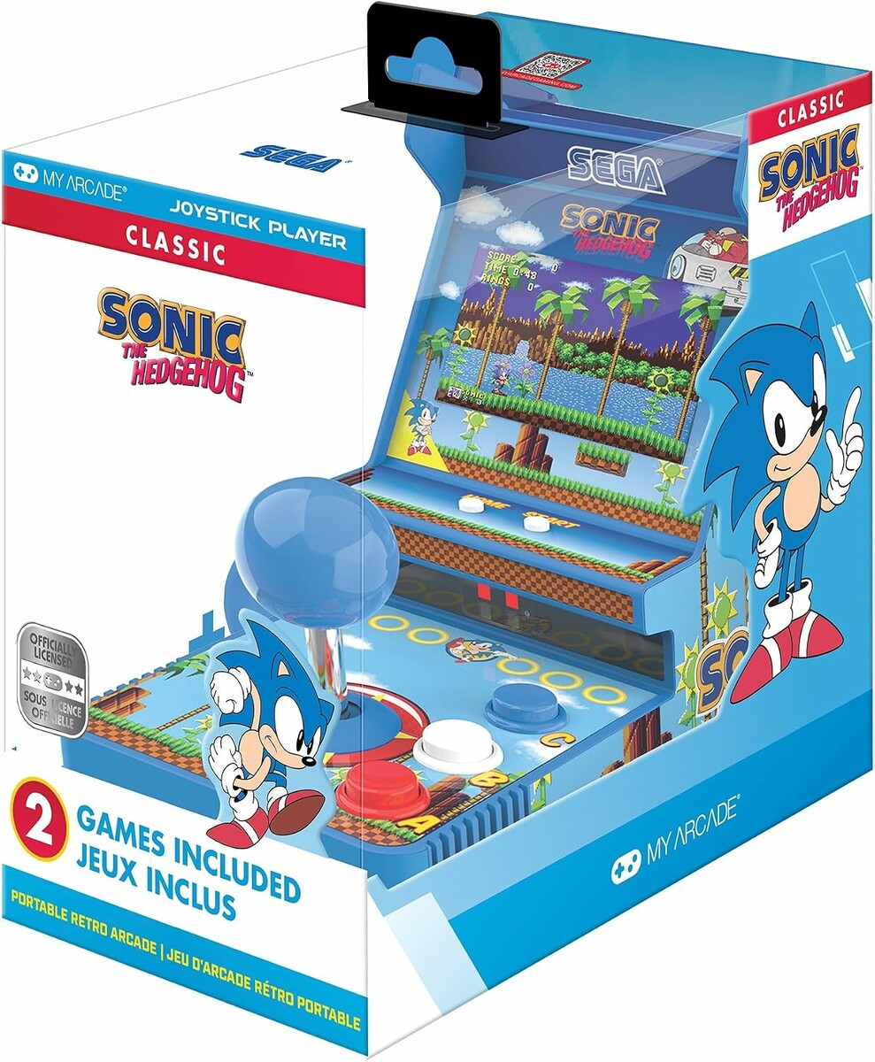 My Arcade Sonic Joystick Player DGUNL-7157 – mini automat z 2 grami Sonic