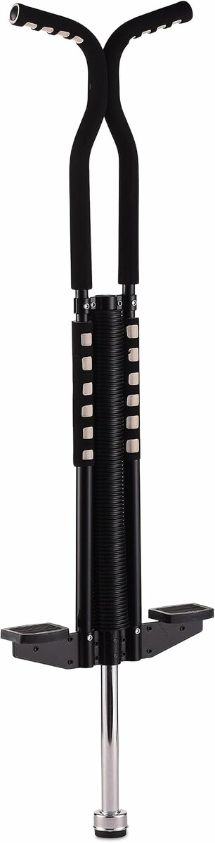 Relaxdays 10050473 – skoczek pogo stick dla dzieci do 60 kg, czarny