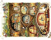 HUADADA puzzle 1000 elementów – podziemne królestwo zwierząt, 70 x 50 cm – zdjęcie 2