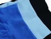 MEA BABY półśpiochy niemowlęce ze stopkami 5 szt., 100% bawełny – niebieskie, rozm. 86 – zdjęcie 2