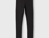 NAME IT Nkfvian getry legginsy dziewczęce bawełniane – czarne, rozmiar 140 – zdjęcie 3