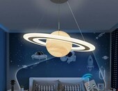 DROMEZ MD018 lampa wisząca Planeta LED 40 W z pilotem do pokoju dziecięcego – zdjęcie 1