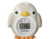 Nuby termometr do kąpieli pingwin z wyświetlaczem LCD – szary, od 0 miesięcy – zdjęcie 1