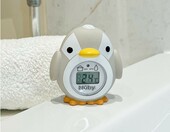 Nuby termometr do kąpieli pingwin z wyświetlaczem LCD – szary, od 0 miesięcy – zdjęcie 2