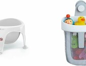 Angelcare ronda kąpielowe do dużej wanny + Munchkin koszyk na zabawki – jasnoszare – zdjęcie 1