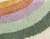 RugVista Rainbow dywan dziecięcy bawełniany 100 x 160 cm – tęcza, ecru – zdjęcie 4