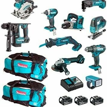 Komplet 10 narzędzi Makita MPK1810233A 18, stan: nowy