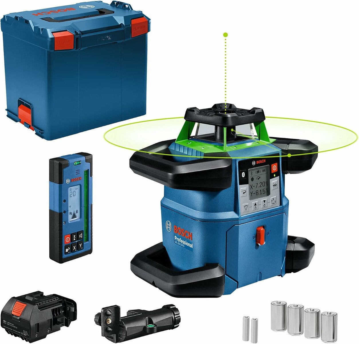 Laser obrotowy zielony 650 Bosch GRL 650 CHVG (stan nowy)