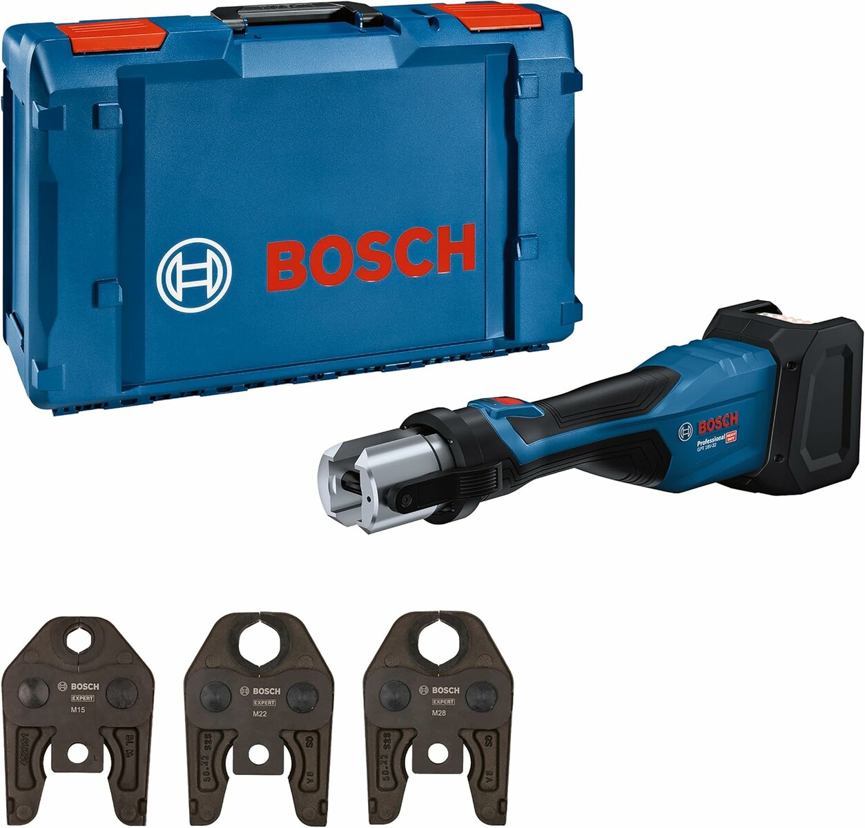 Zaciskarka do rur 32 kN Bosch GPT 18V-32 (stan nowy)