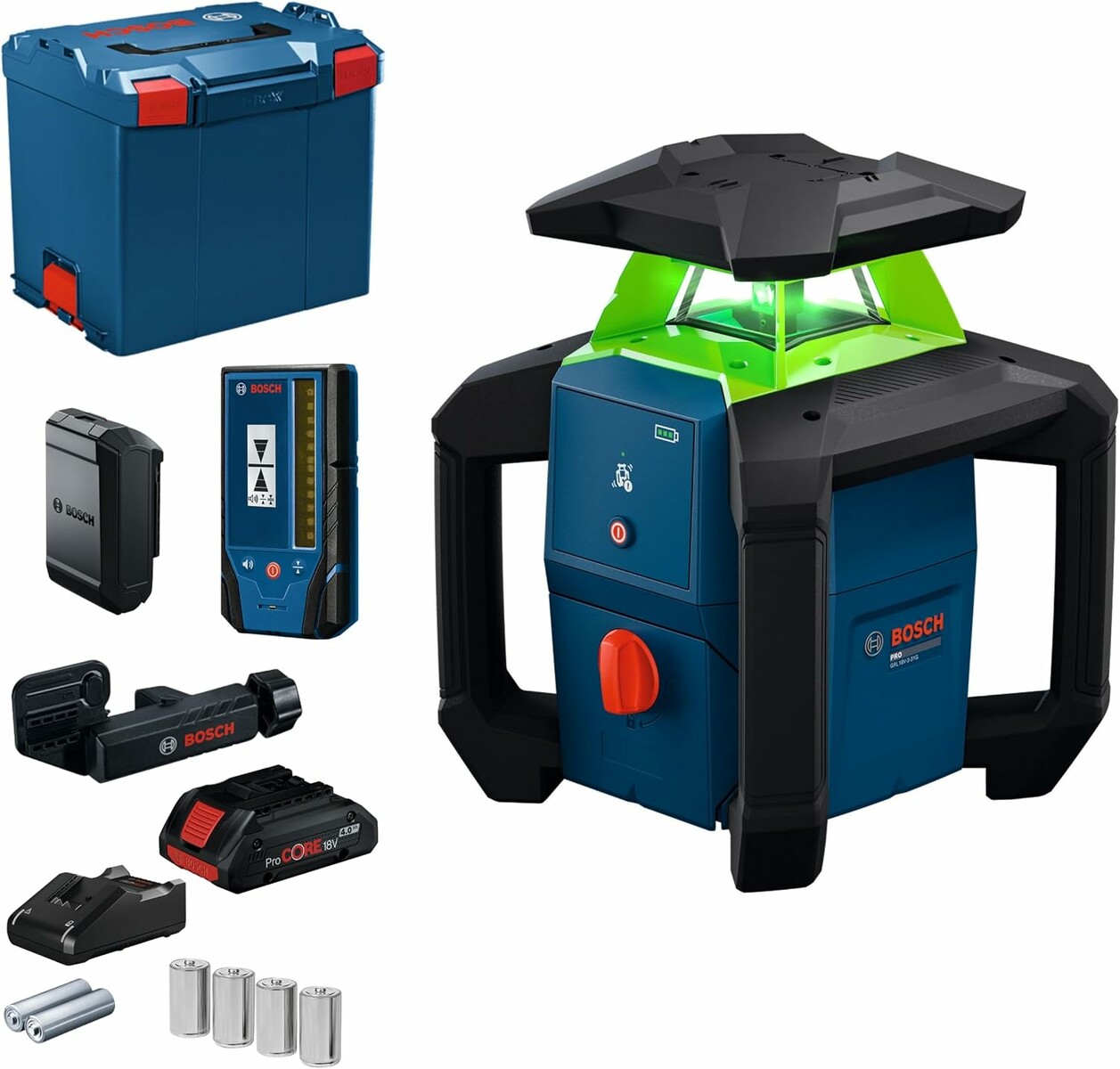 Laser obrotowy zielony Bosch GRL18V-3-31G (stan nowy)