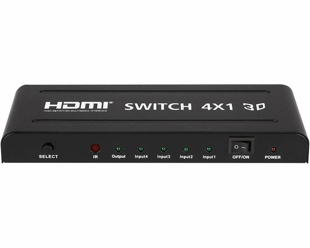 Przełącznik switch HDMI 4x1 3D FullHD 4K Yinglun3D YL612046107775