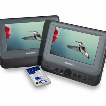 Salora DVP-7048 – mobilne samochodowe DVD, twin (używany)
