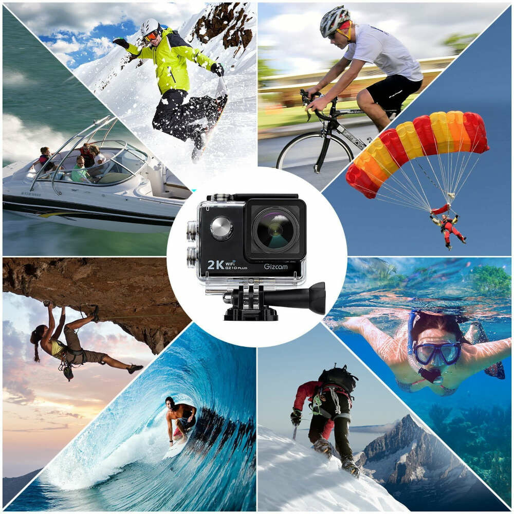 Gizcam GZ10 4K 25fps – kamera sportowa, stan: nowy
