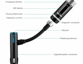 aukey FM – nadajnik samochodowy A, bluetooth (używany) – zdjęcie 3