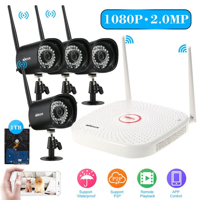 Wodoodporny zestaw do monitoringu Kkmoon SN-NVK-1009W20 WiFi HD