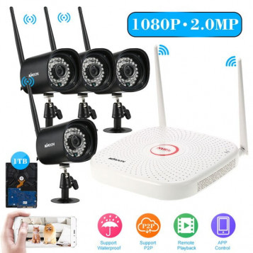 Wodoodporny zestaw do monitoringu Kkmoon SN-NVK-1009W20 WiFi HD