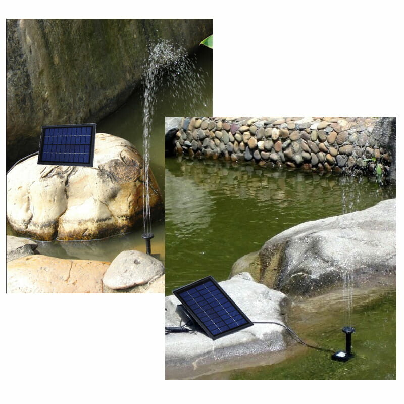 Solarna pompa fontannowa do oczka LED 5W 10V 200 L (używany)