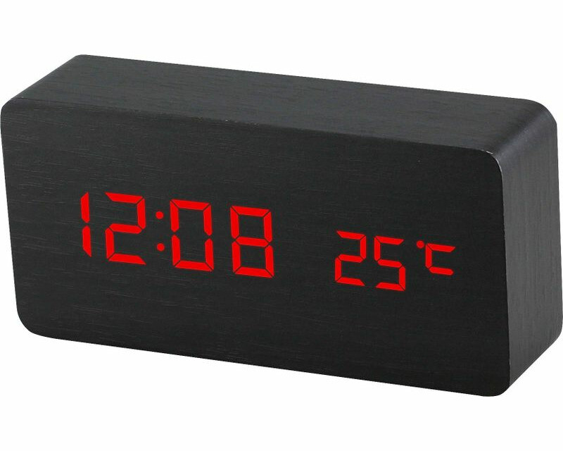 Zegarek LED budzik z wbudowanym termometrem – stan: nowy