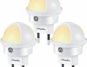 Lampa LED z czujnikiem zmierzchu do gniazdka 3 szt (używany) – zdjęcie 1