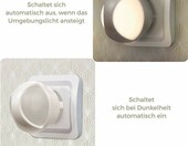 Lampa LED z czujnikiem zmierzchu do gniazdka 3 szt (używany) – zdjęcie 2