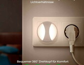 Lampa LED z czujnikiem zmierzchu do gniazdka 3 szt (używany) – zdjęcie 4