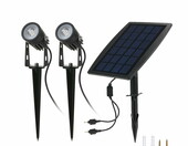 Ogrodowa lampa solarna 2W LED oświetlenie (stan nowy) – zdjęcie 1