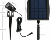 Ogrodowa lampa solarna 2W LED oświetlenie (stan nowy) – zdjęcie 3