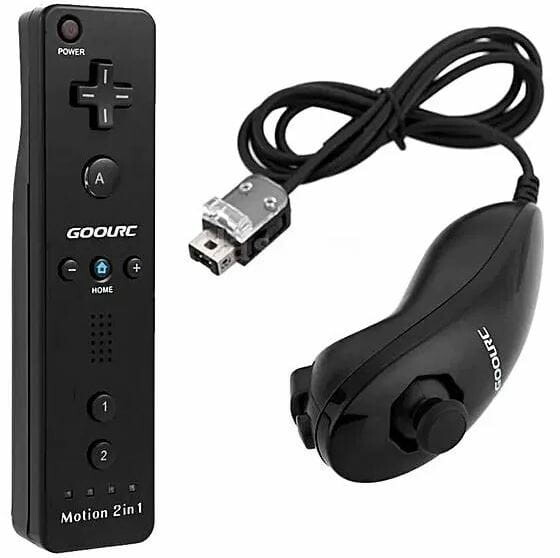 Kontrolery do Nintendo Wii Motion Plus 2in1 BLACK (używany)