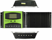 Regulator ładowania PWM solar LCD USB 60A 12V 24V (używany) – zdjęcie 5