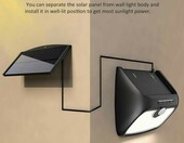 Lampa solarna z czujnikiem ruchu 48 LED oddzielny (używany) – zdjęcie 5