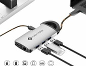 NOVOO 8w1 – adapter przejściówka HUB 3xUSB3.0 (używany) – zdjęcie 4