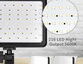 Lampa diodowa LED ZECTI ZT-050 216LED 3200-5600K (używany) – zdjęcie 4
