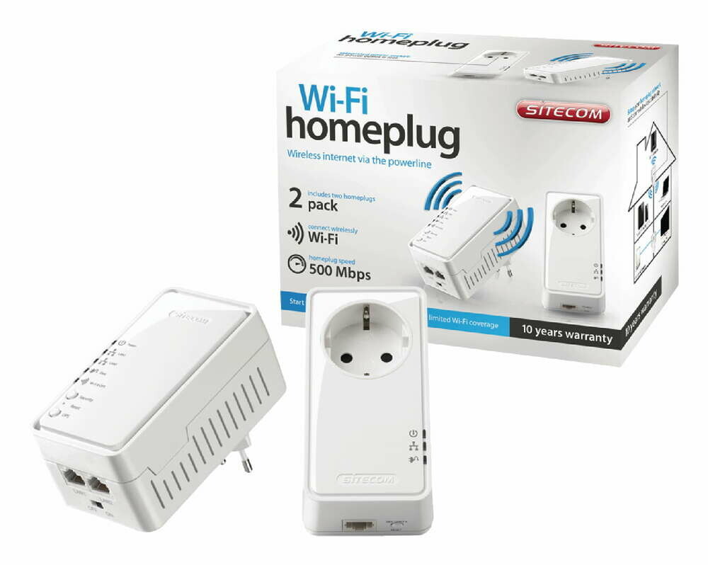Sitecom LN-555 500Mbps WiFi – komplet PowerLine (używany)