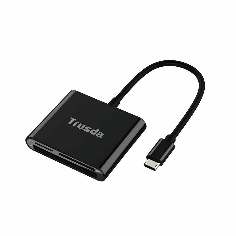 TRUSDA – adapter USB USB-C czytnik kart SD microSD (używany)