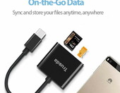 TRUSDA – adapter USB USB-C czytnik kart SD microSD (używany) – zdjęcie 4