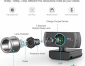 Besteker CAM-920C 1080p – kamera internetowa – stan: używany – zdjęcie 2