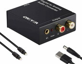 Toslink – konwerter optyczny 2xRCA CINCH Creyer (używany) – zdjęcie 1