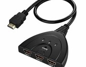 Rozgałęźnik splitter Mini HDMI-301 3w1 Full HD (używany) – zdjęcie 1