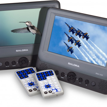 PRZENOŚNE SAMOCHODOWE DVD Salora DVP-7748 Duo+GC