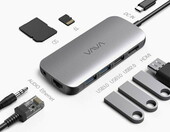 Vava VA-UC006 USB – adapter hub 9w1, stan: używany – zdjęcie 2
