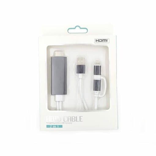 Adapter HDMI do telefonu micro USB Lightning USB (stan nowy)