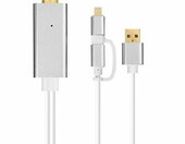 Adapter HDMI do telefonu micro USB Lightning USB (stan nowy) – zdjęcie 3