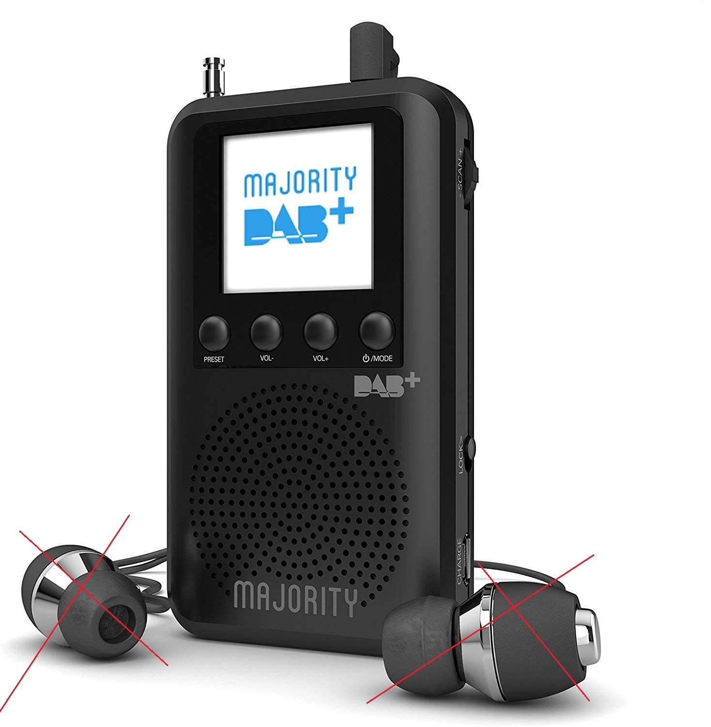 Mini radio cyfrowe DAB Majority Grandchester