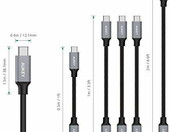 Aukey CB-CMD9 – komplet 5 przewodów USB 3.0 (stan nowy) – zdjęcie 3