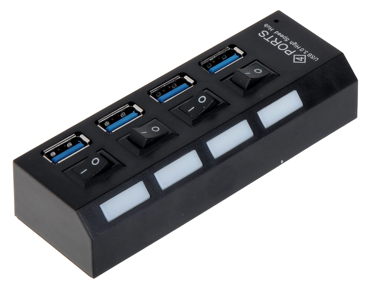Rozdzielacz USB 3.0 4w1 HUB z przełącznikami