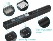 Mini mobilny skaner ręczny iScan 900DPI HD, stan: nowy – zdjęcie 3