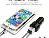 Puridea CC02 2xUSB – ładowarka samochodowa, czarna (używany) – zdjęcie 4
