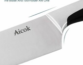 Aicok – nóż szefa kuchni ze stali węglowej (stan nowy) – zdjęcie 2