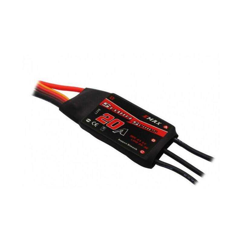 Regulator prędkości ESC Emax SimonK 20A 2-3S 2A (stan nowy)